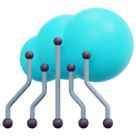 Connexion au cloud  3D Icon