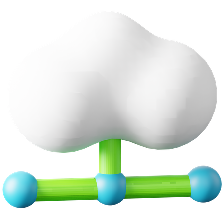 Connexion au cloud  3D Icon