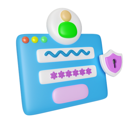 Connexion au compte  3D Icon