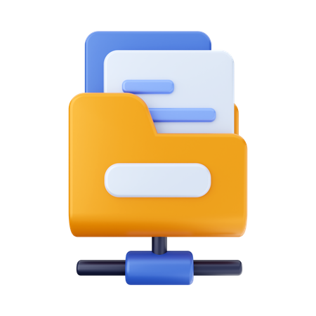 Connexion au dossier  3D Icon