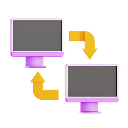 Connexion au réseau local  3D Icon