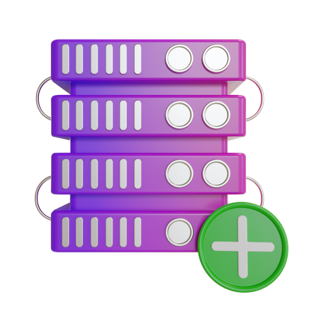 Connexion au serveur cloud ajouter  3D Icon