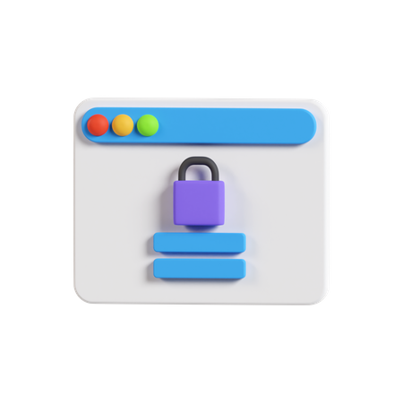 Connexion au site Web  3D Icon