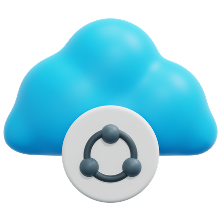 Connexion au cloud  3D Icon