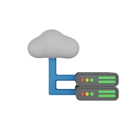 Connexion au cloud  3D Icon