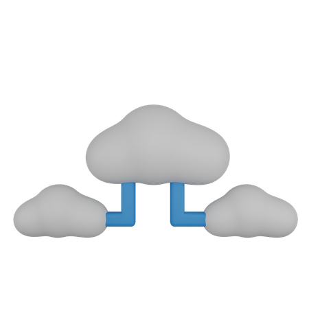 Connexion au cloud  3D Icon