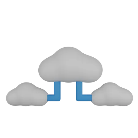 Connexion au cloud  3D Icon