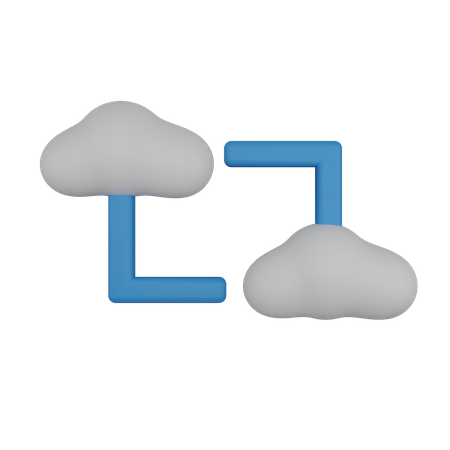 Connexion au cloud  3D Icon