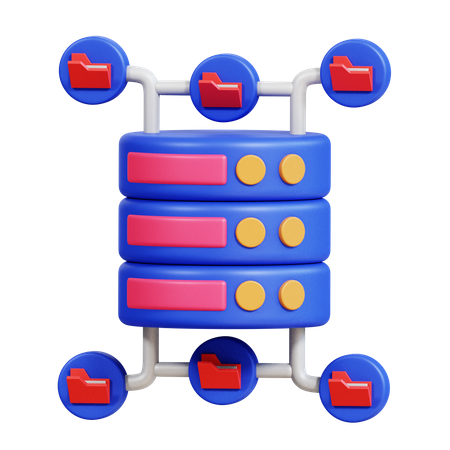 Connexion de données  3D Icon