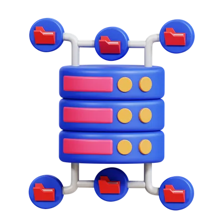 Connexion de données  3D Icon