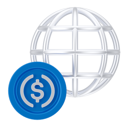 Connexion dollar  3D Icon