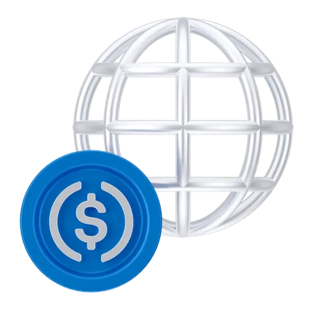 Connexion dollar  3D Icon