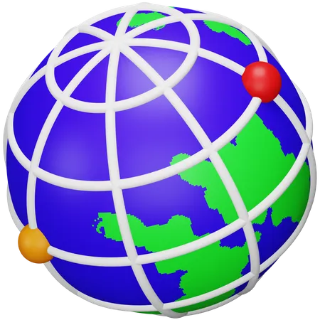 Connexion mondiale  3D Icon