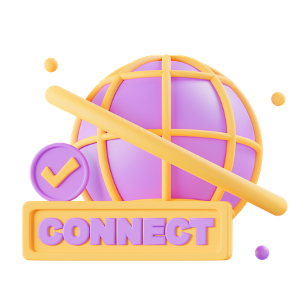 Connexion Internet  3D Icon