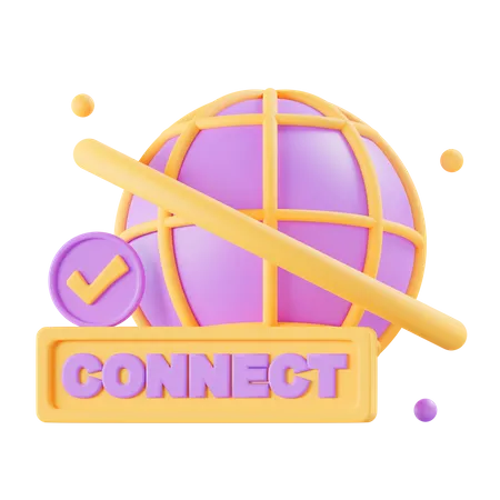 Connexion Internet  3D Icon