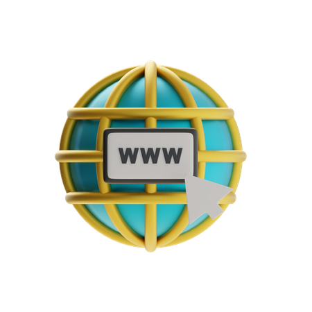 Connexion Internet mondiale  3D Icon