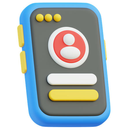 Connexion mobile  3D Icon