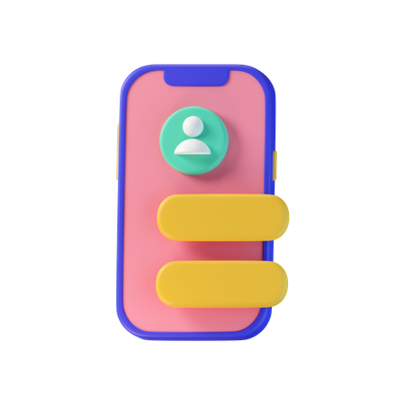 Connexion mobile  3D Icon