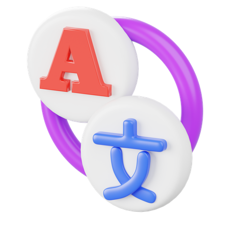 Connexion multilingue  3D Icon