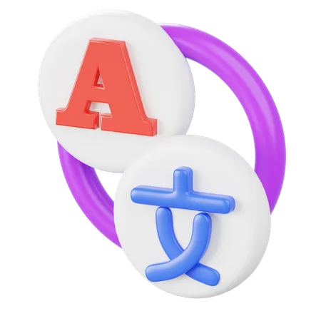 Connexion multilingue  3D Icon