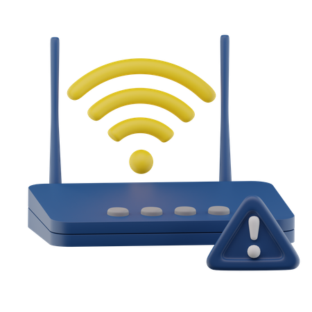 Connexion au routeur Wifi  3D Icon