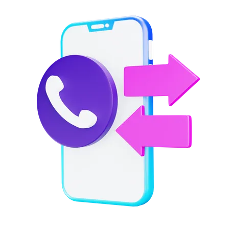 Connexion téléphonique  3D Icon