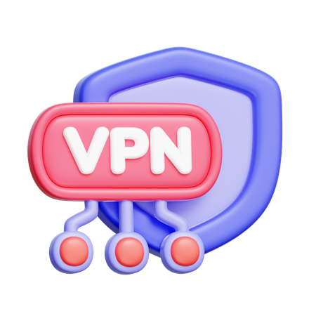 Connexion VPN  3D Icon