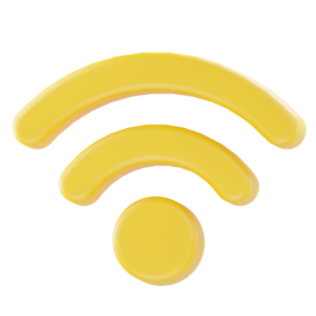Connexion Wi-Fi moyenne  3D Icon