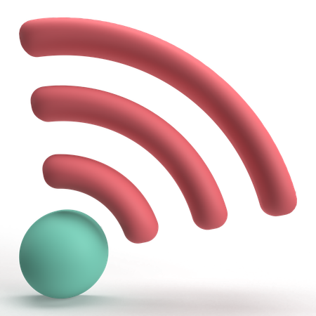 Connexion Wifi  3D Icon