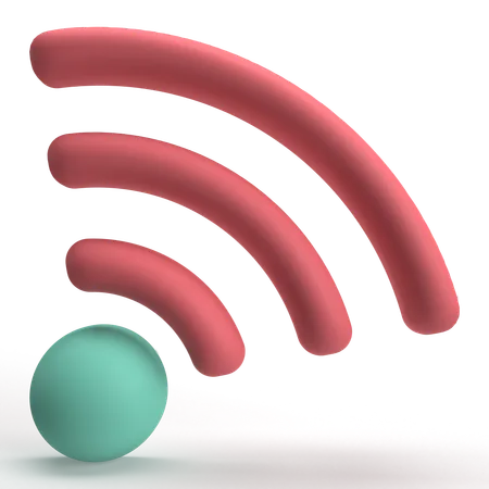 Connexion Wifi  3D Icon