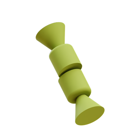 Dúo de cilindros cónicos  3D Illustration