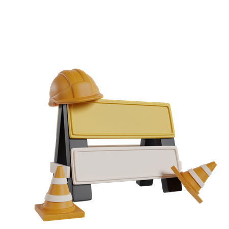 Cono de construcción  3D Icon