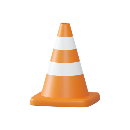 Cono de construcción  3D Icon