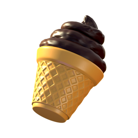 Cucurucho de helado  3D Icon