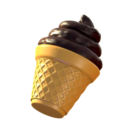 Cucurucho de helado  3D Icon