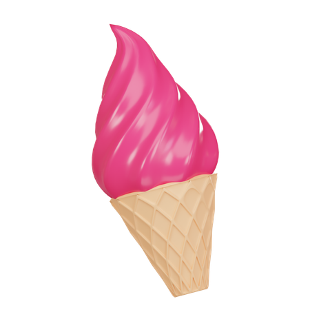 Cucurucho de helado  3D Icon