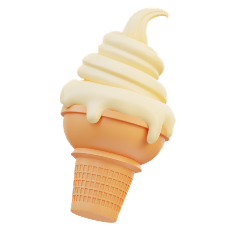 Cucurucho de helado  3D Icon