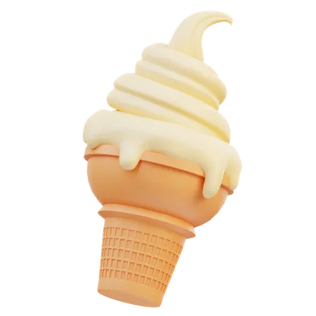 Cucurucho de helado  3D Icon