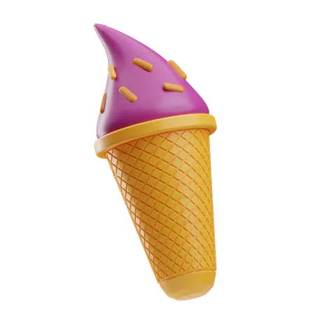 Cucurucho de helado  3D Icon