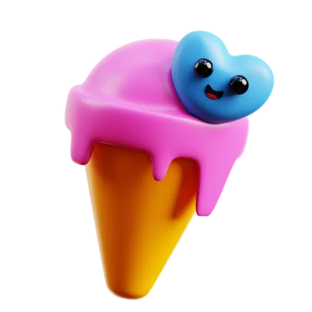 Cucurucho de helado  3D Icon