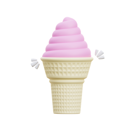 Cucurucho de helado  3D Icon