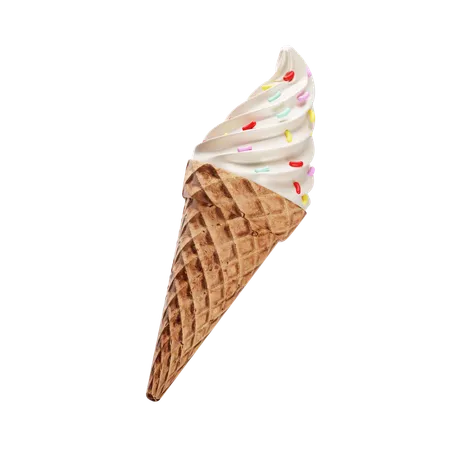 Cucurucho de helado  3D Icon