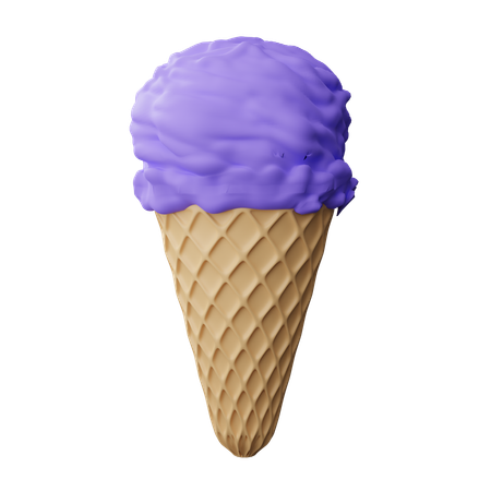 Cucurucho de helado  3D Icon