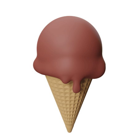 Cucurucho de helado  3D Icon