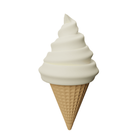 Cucurucho de helado  3D Icon