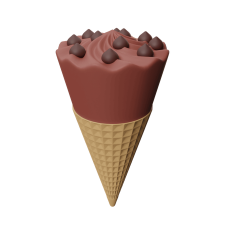 Cucurucho de helado  3D Icon