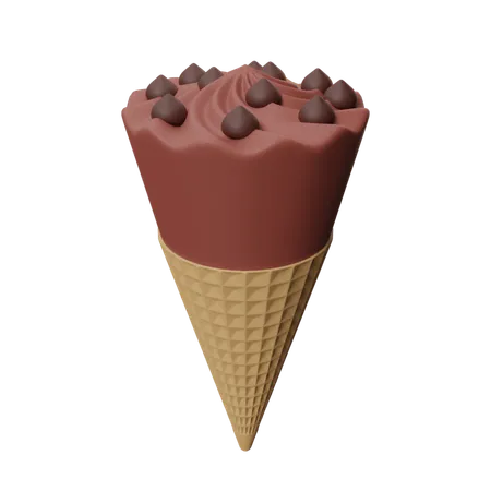 Cucurucho de helado  3D Icon