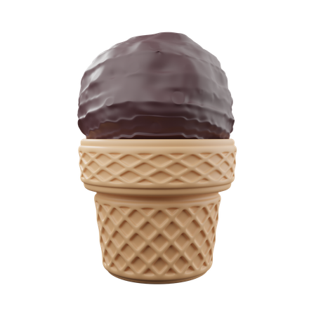 Cucurucho de helado  3D Icon