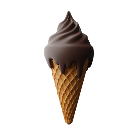 Cucurucho de helado  3D Icon