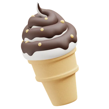 Cucurucho de helado  3D Icon